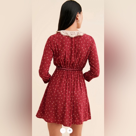 FREE PEOPLE Delfina Mini Dress Size medium - Picture 6 of 15